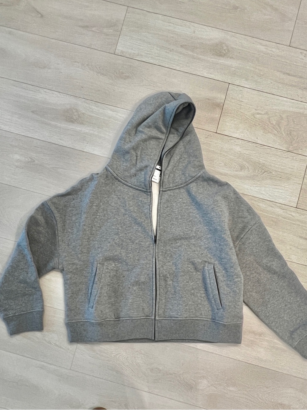 Men's Charcoal Full-Zip Hooded Sweater